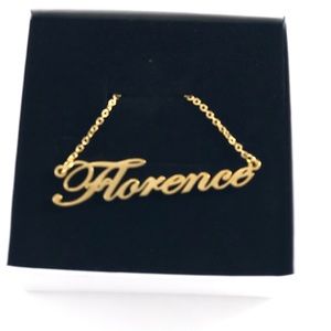 14K Gold Plated Name Necklace - Florence